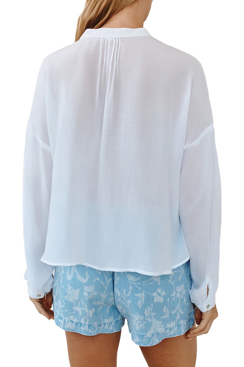 Pintuck Shirt, Alternate, color, WHITE