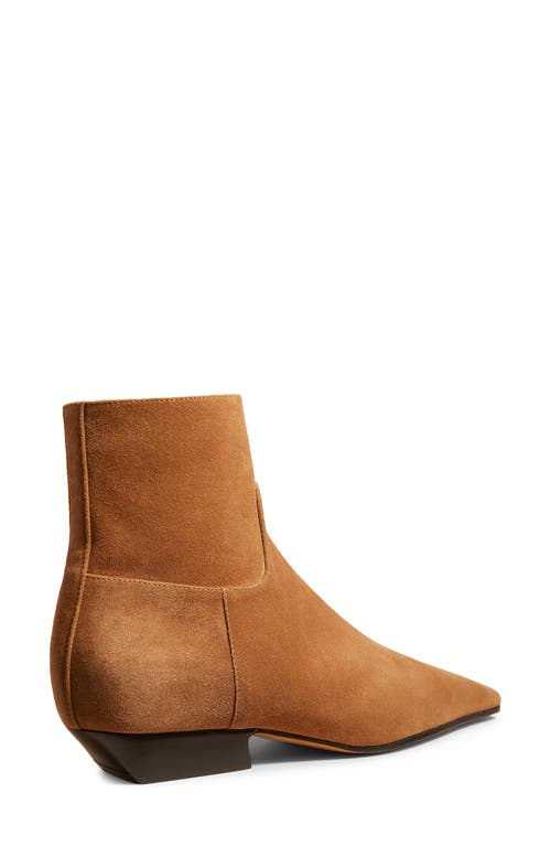 Shop Khaite Marfa Classic Flat Bootie In Camel