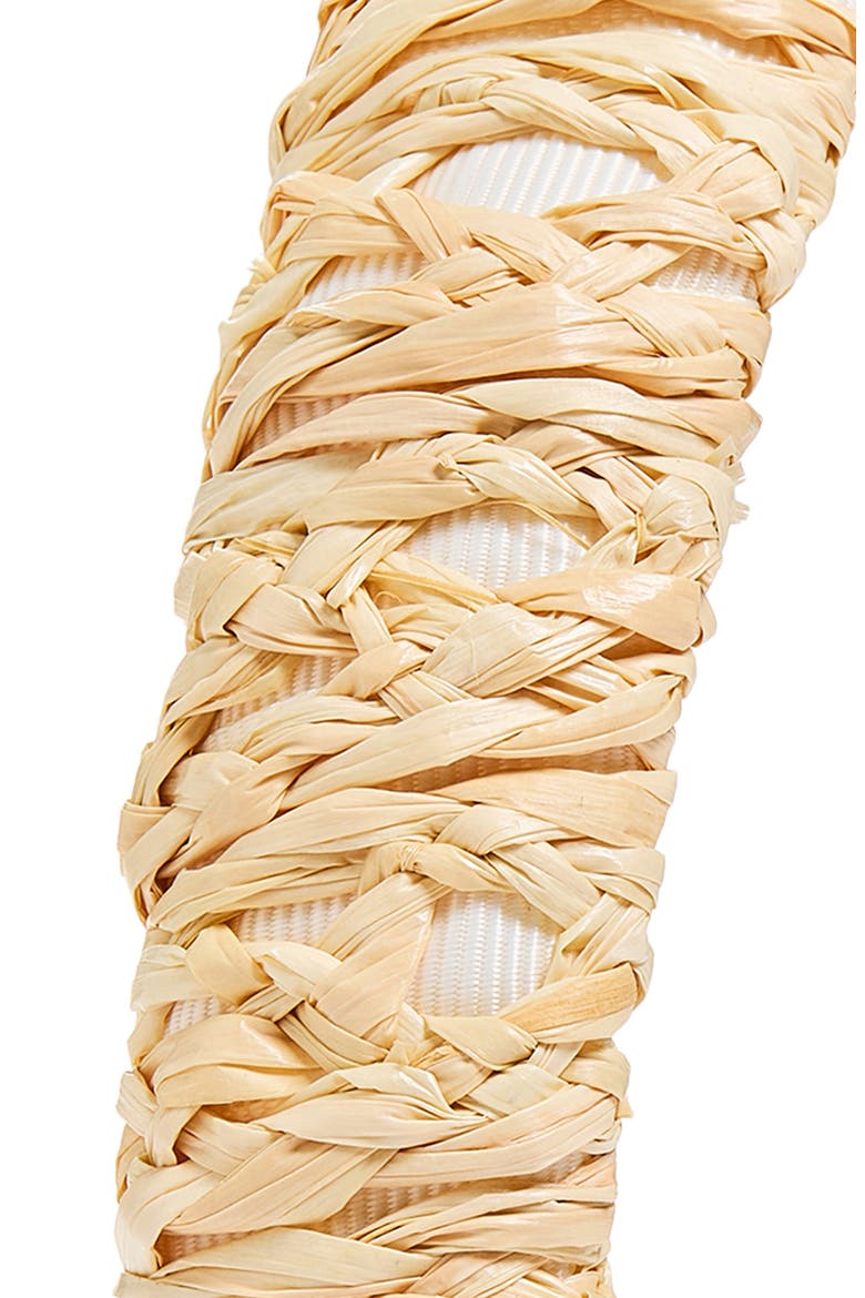 Emma Straw & Cotton Headband, Alternate, color, NATURAL/ IVORY