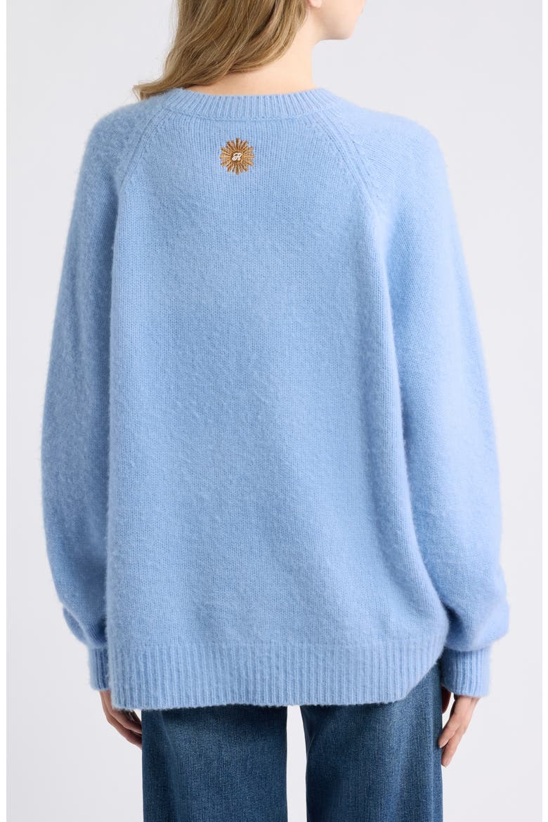 x The Ritz Paris Gender Inclusive Cashmere Sweater, Alternate, color, LIGHT BLUE