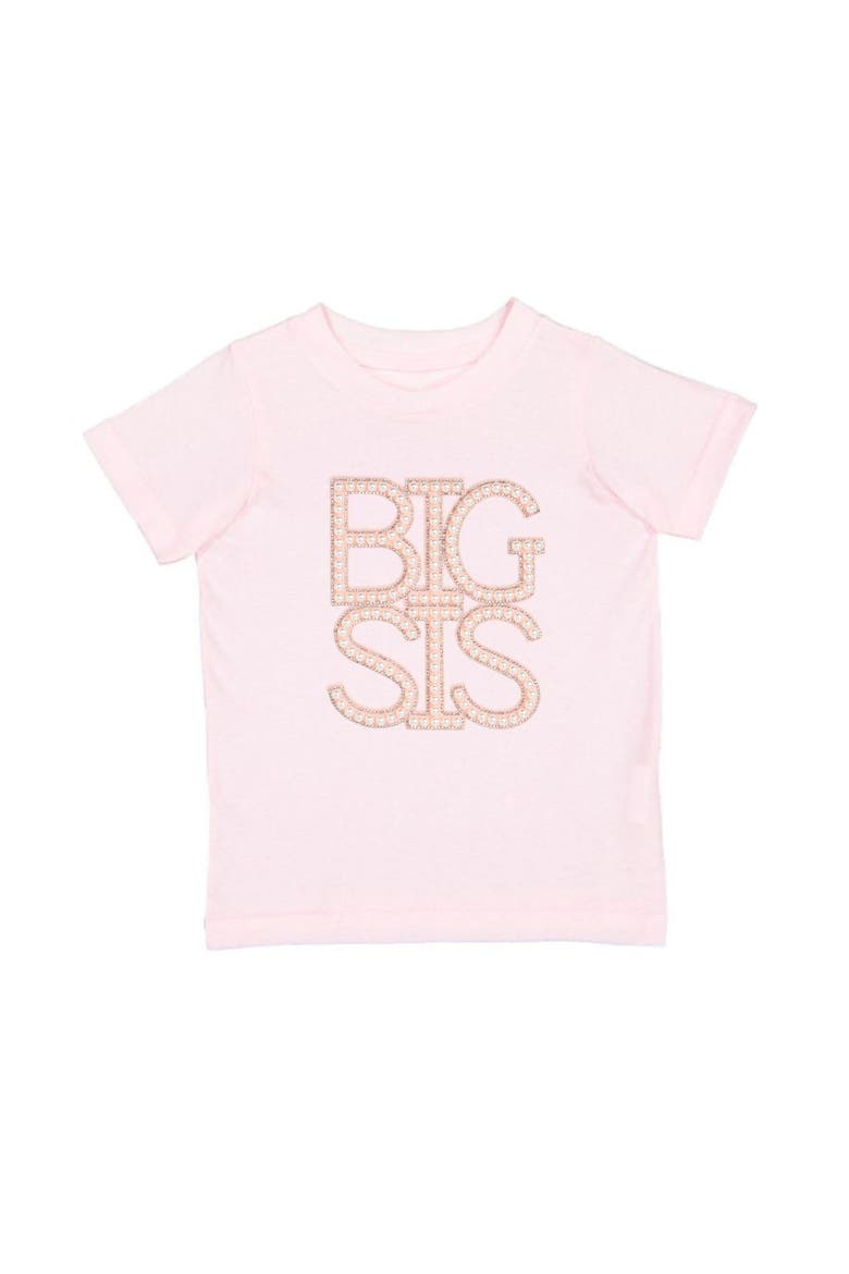 Big Sis Pearl Patch Short Sleeve T-Shirt, Main, color, Ballet Pink