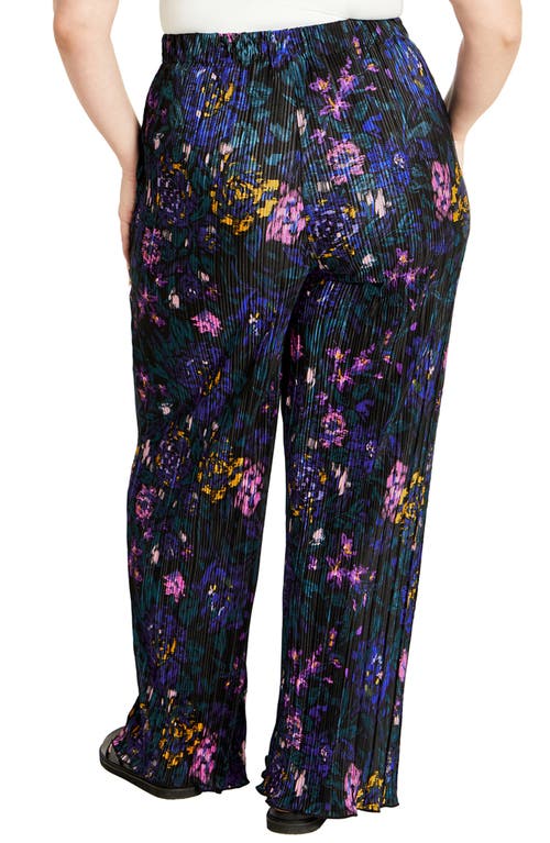 City Chic Kira Print Pants In Multi