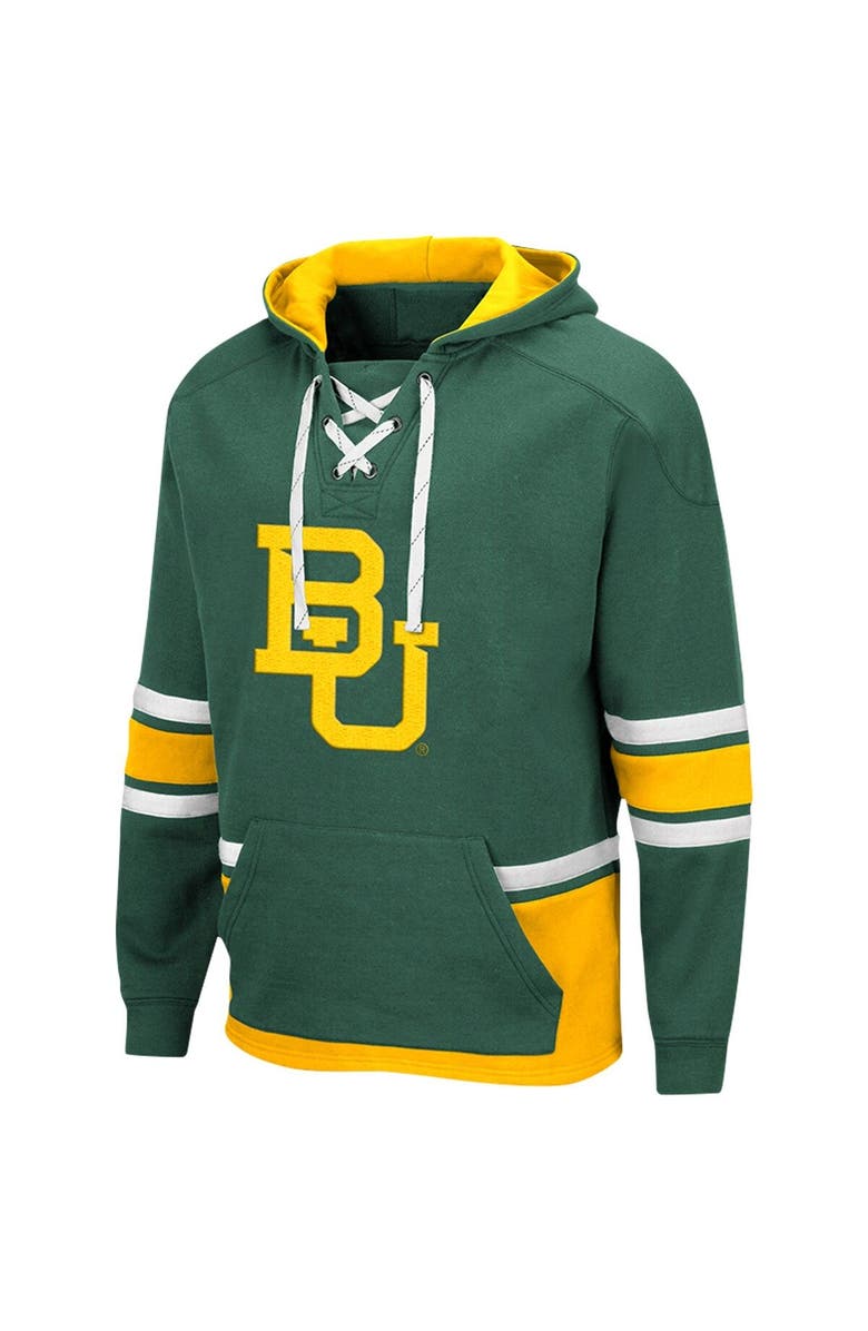 COLOSSEUM Men's Colosseum Green Baylor Bears Lace Up 3.0 Pullover Hoodie, Alternate, color, Green