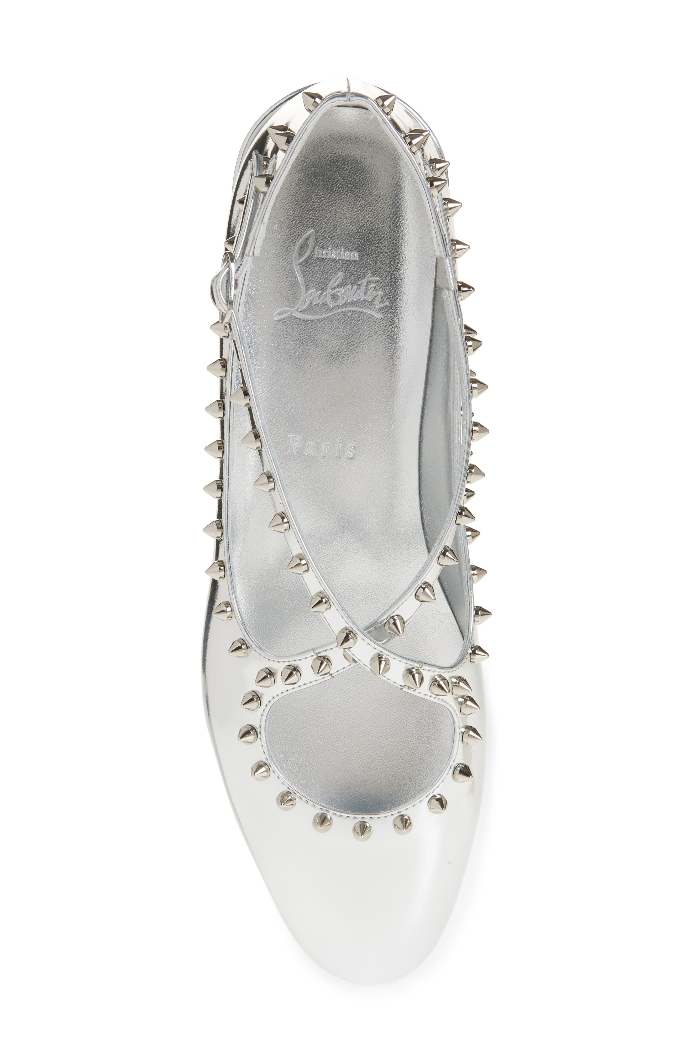 Pilouta Jane Mary Jane Flat, Alternate, color, SILVER/ SILVER