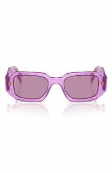 Prada 49mm Small Rectangular Sunglasses