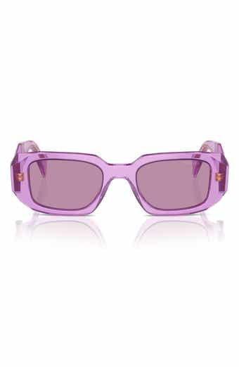 Prada 49mm Small Rectangular Sunglasses