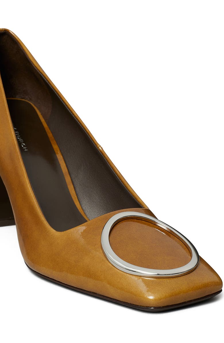 Tory Burch Ring Pump, Alternate, color, Caramel Tan / Silver