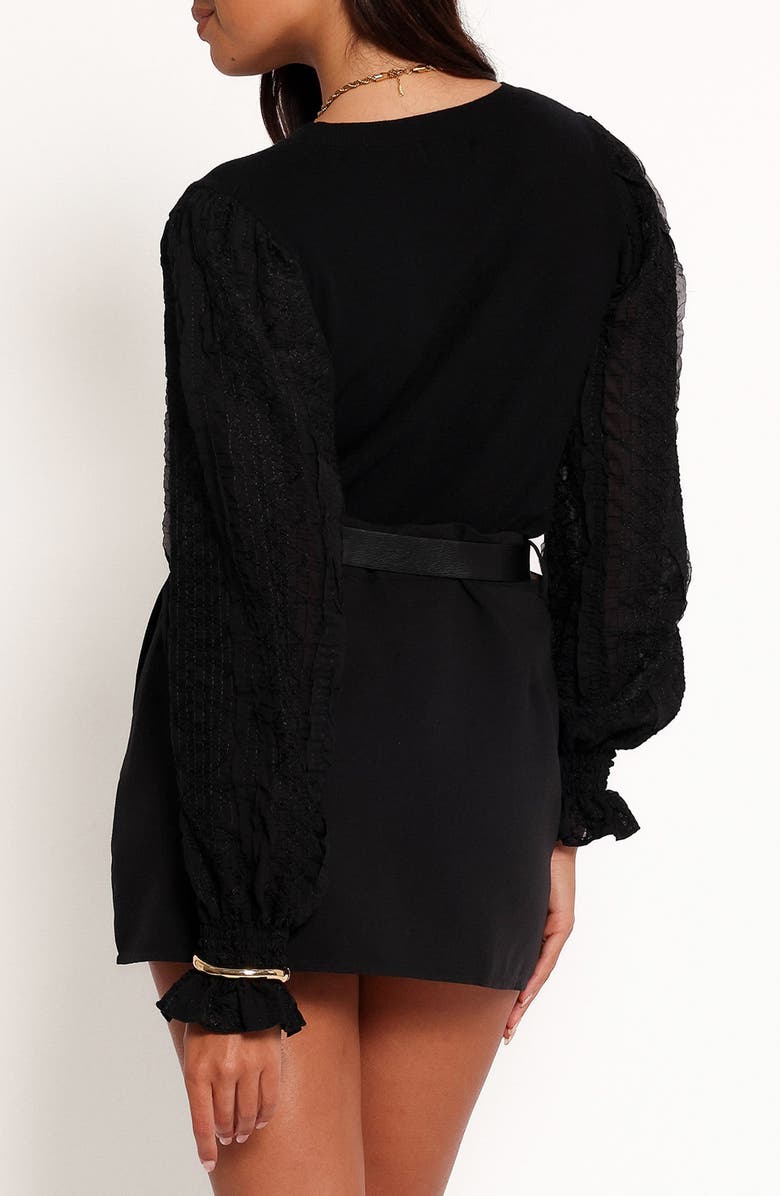 Petal & Pup Misah Mixed Media Top, Alternate, color, Black