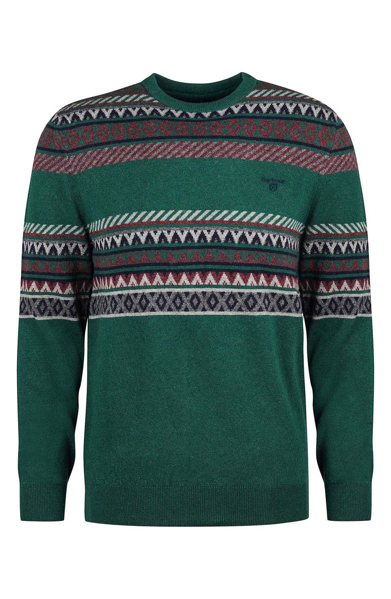Barbour Winterborne Fairisle Lambswool Crewneck Sweater, Alternate, color, 