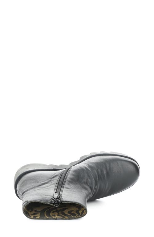 Fly London Baan Platform Wedge Bootie In Black