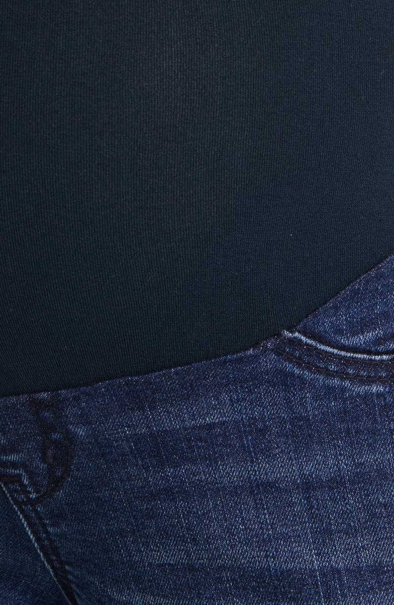 1822 Denim Fray Crop Maternity Jeans, Alternate, color, 