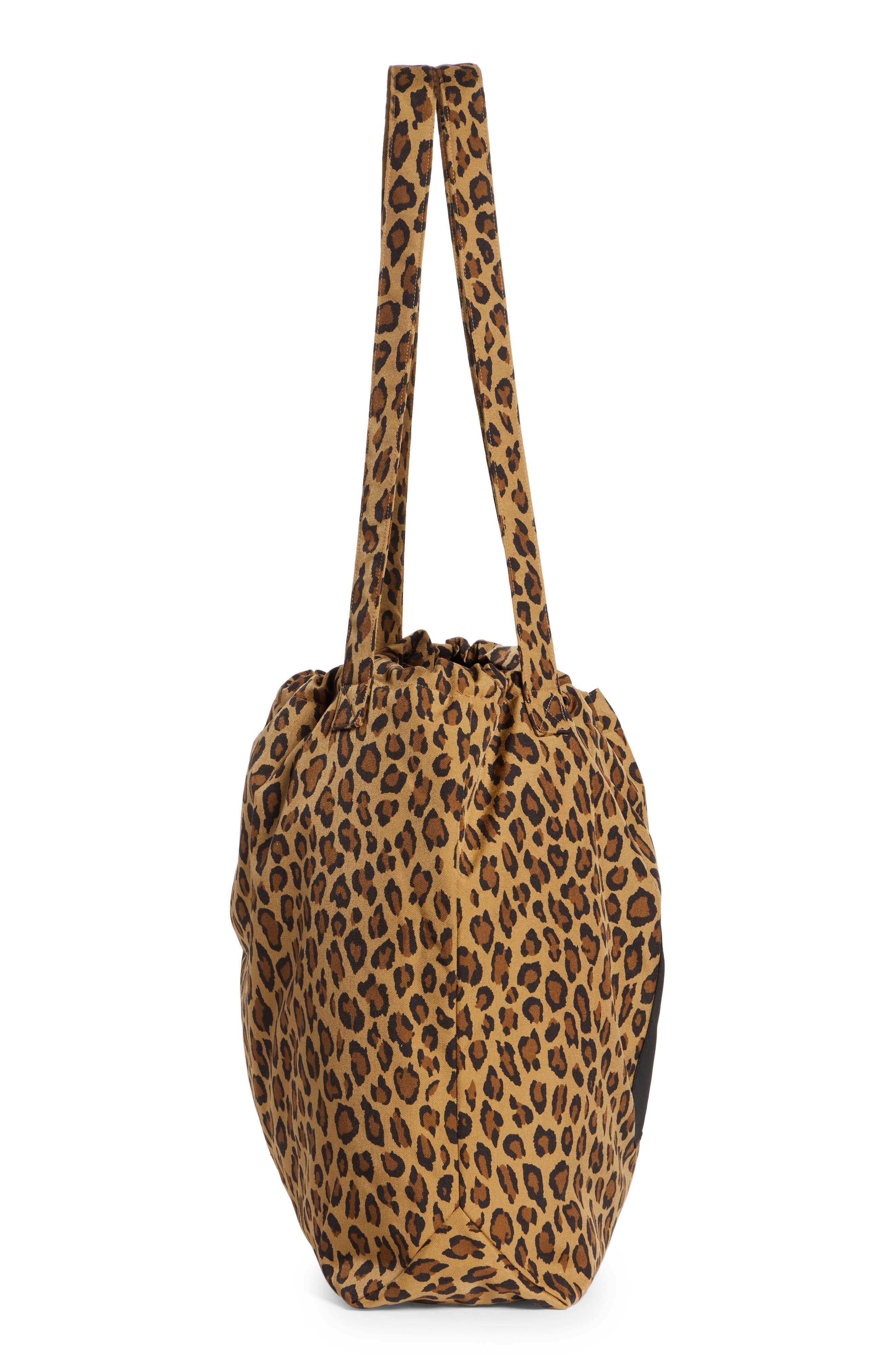 R13 Oversize Leopard Print Tote, Alternate, color, 