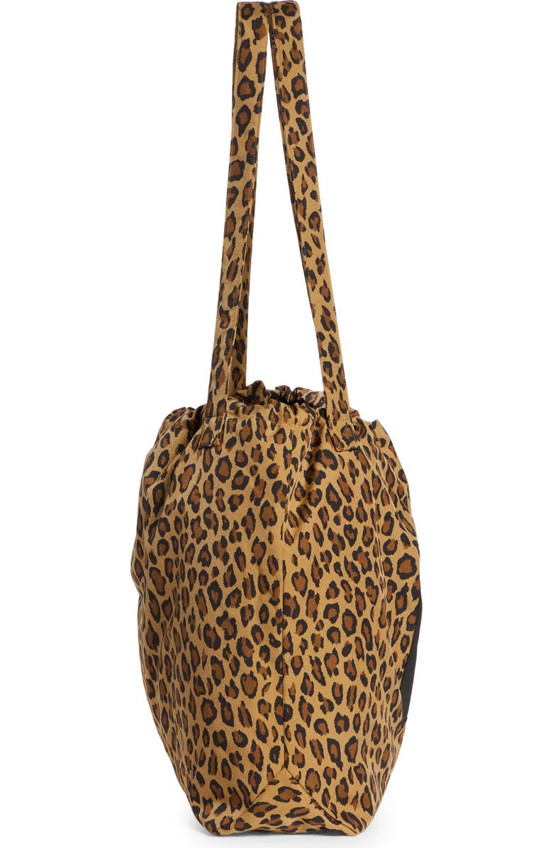 R13 Oversize Leopard Print Tote, Alternate, color,