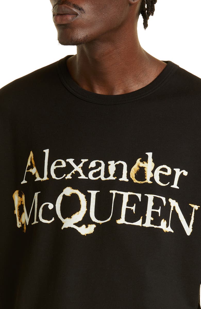 McQueen Men's Oversize Logo Graphic Tee, Alternate, color,