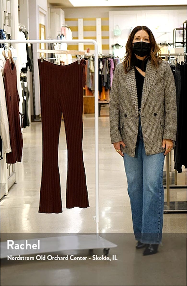 Ribbed Side-Tie Knit Pants, sales video thumbnail