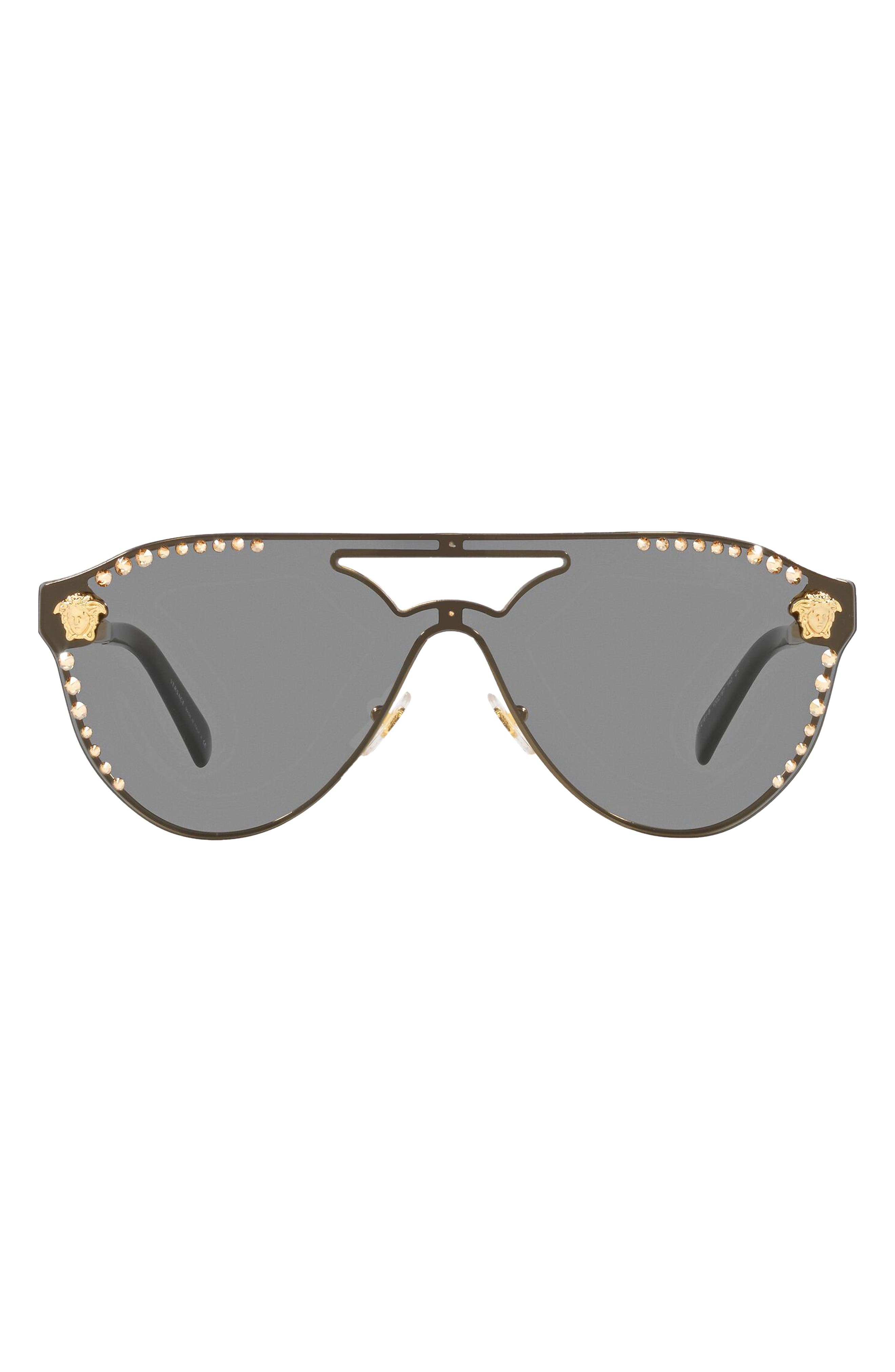 Versace 42mm Shield Sunglasses