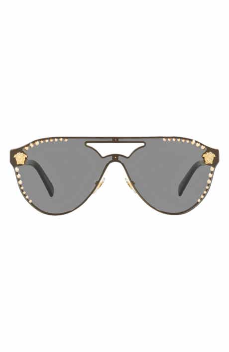 Versace 42mm Shield Sunglasses