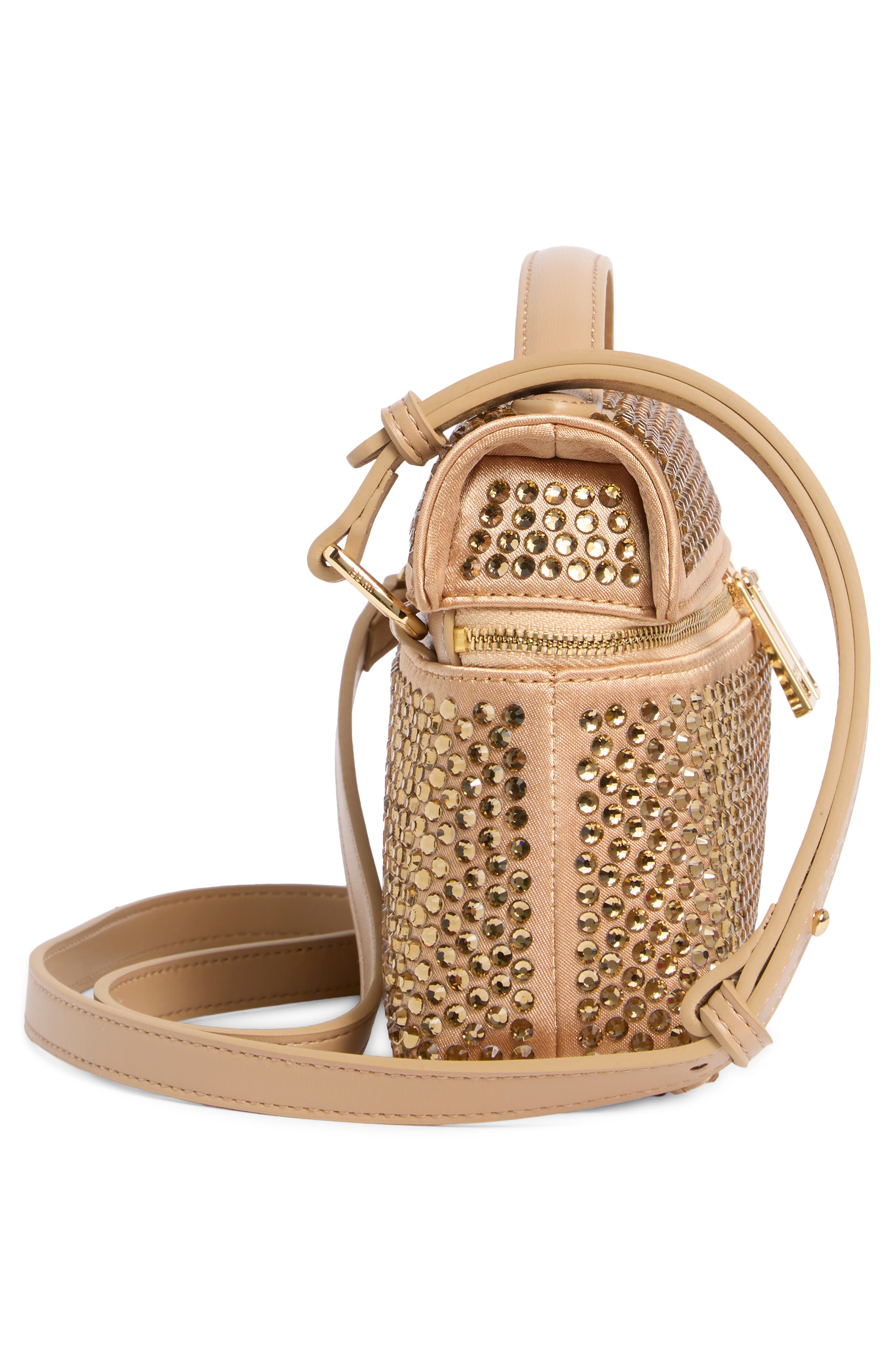 JW PEI Thea Woven Top Carry Handle Crossbody Bag, Alternate, color, Champagne