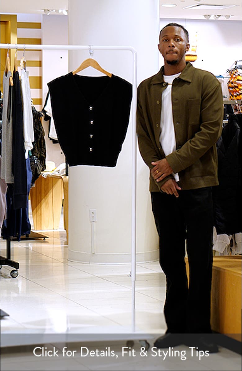 Padded Shoulder Button-Up Top, sales video thumbnail