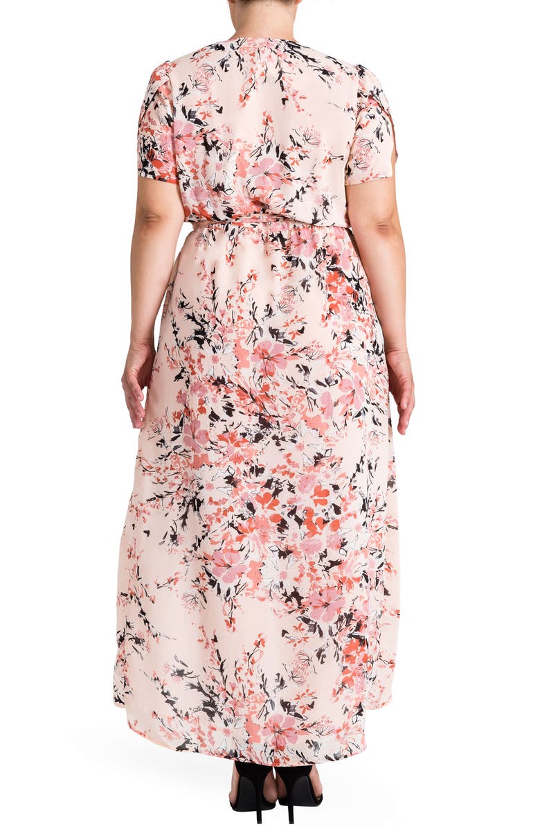 Standards & Practices Robin Wrap Maxi Dress, Alternate, color,