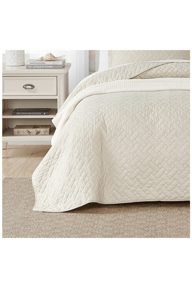 Solid Cotton Quilt & Sham Set, Alternate, color, DUNE
