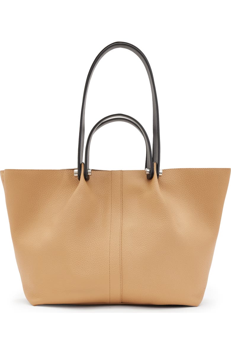AllSaints Small Allington Tote, Main, color, Tan Brown