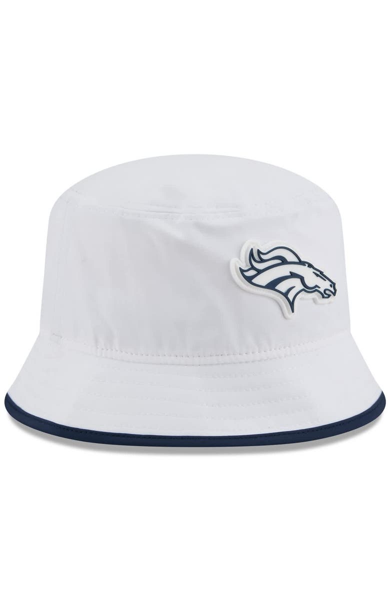 New Era Men's New Era White Denver Broncos 2025 NFL Training Camp Stretch Bucket Hat, Alternate, color, White