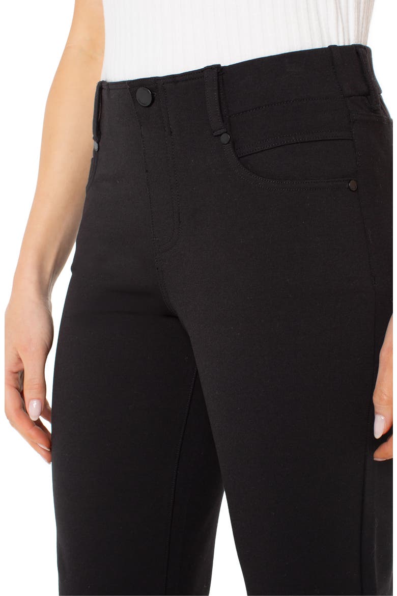 Gia High Waist Slim Glider Pants, Alternate, color, BLACK