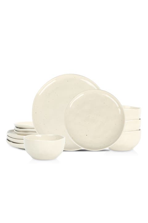Mirella Stoneware 12-piece Dinnerware Set