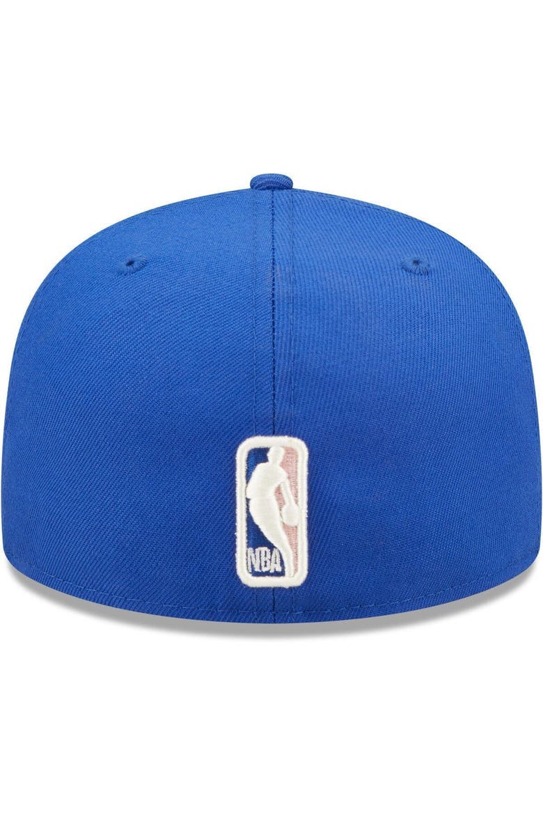 Men's New Era Royal Philadelphia 76ers 3x NBA Finals Champions Pop Sweat 59FIFTY Fitted Hat, Alternate, color, Royal