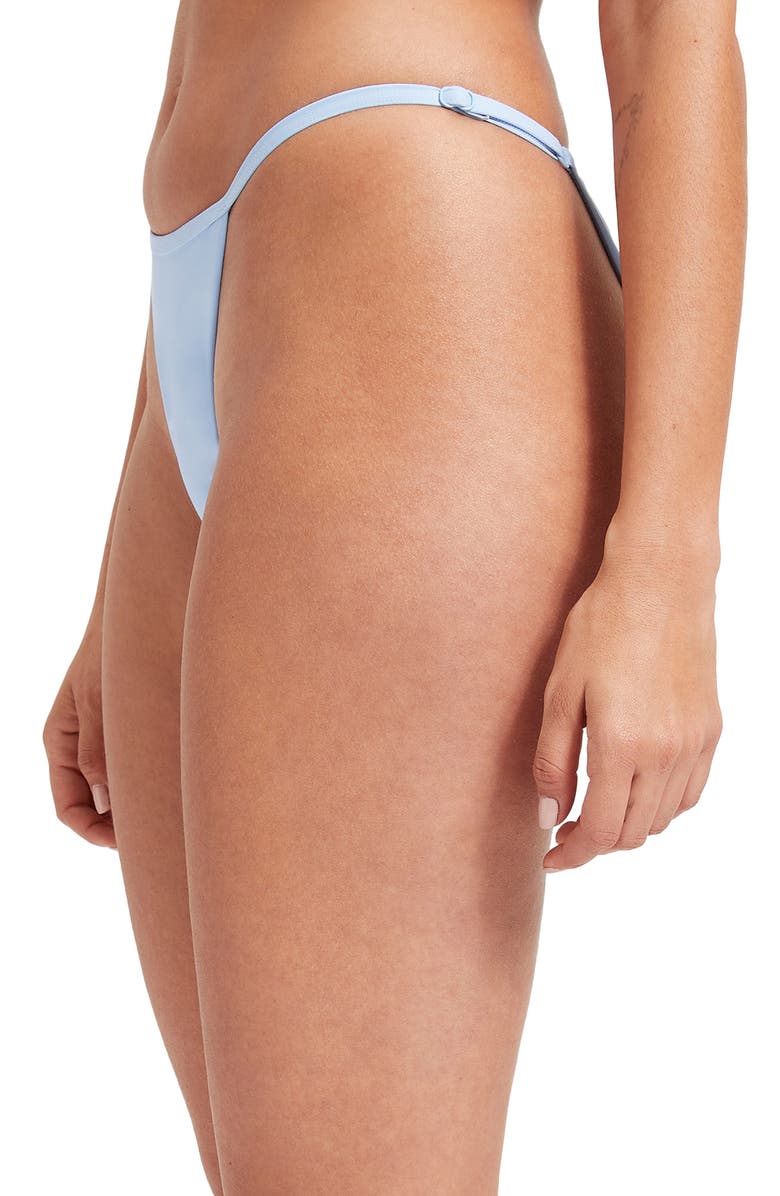 Good American Perfect Fit Matte Adjustable Bikini Bottoms, Alternate, color, 