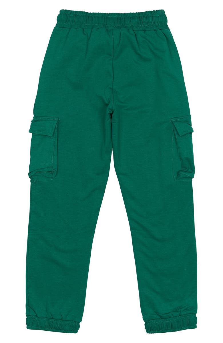 THE NEW Kids' Re:Name Cargo Sweatpants, Alternate, color, Alpine Green