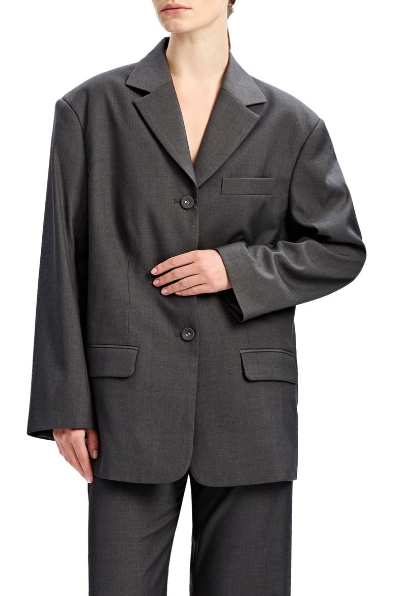 Maxine Suit Pants, Alternate, color, DARK CHARCOAL
