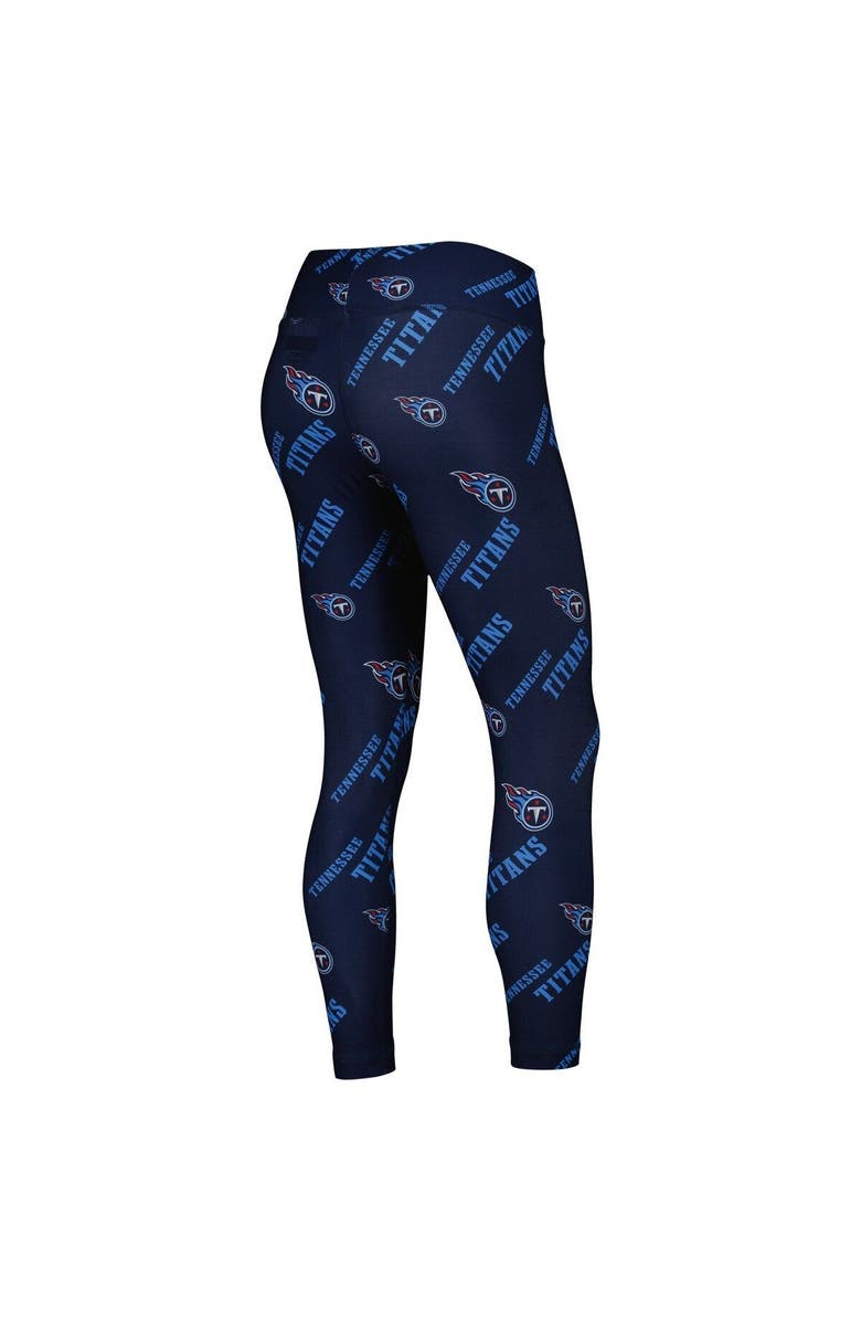 CONCEPTS SPORT Women's Concepts Sport Navy Tennessee Titans Breakthrough Allover Print Lounge Leggings, Alternate, color, Navy