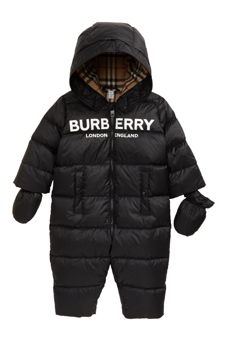 Skylar Hooded Snowsuit, Main, color, BLACK