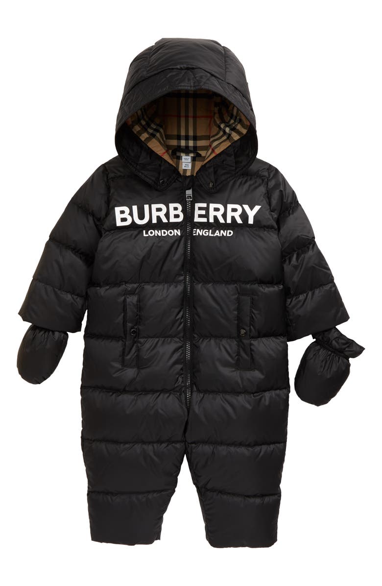Burberry Skylar Hooded Snowsuit, Main, color, 