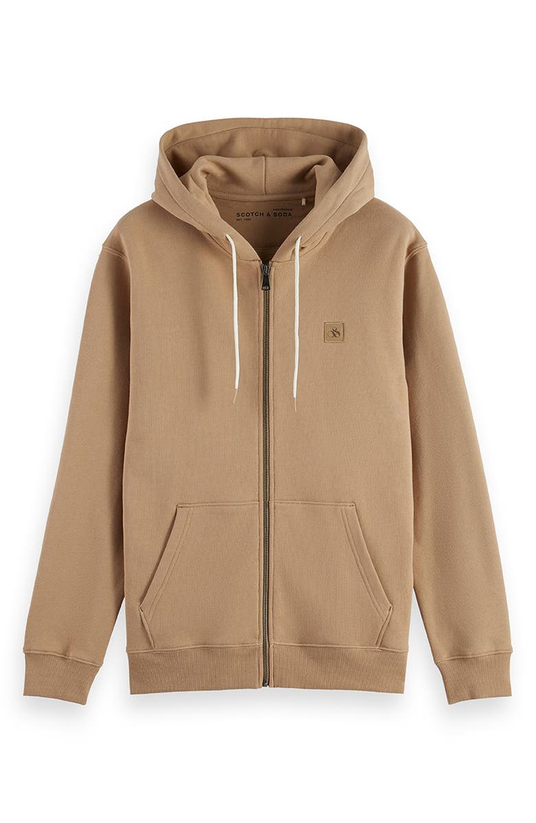 Scotch & Soda Full Zip Hoodie, Alternate, color, Tannin