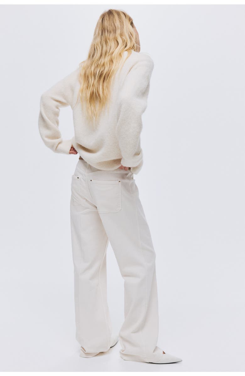 H&M Flared High Jeans, Alternate, color, White