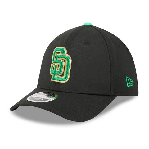Men's New Era  Black San Diego Padres 2026 St. Patrick's Day 39THIRTY Flex Hat