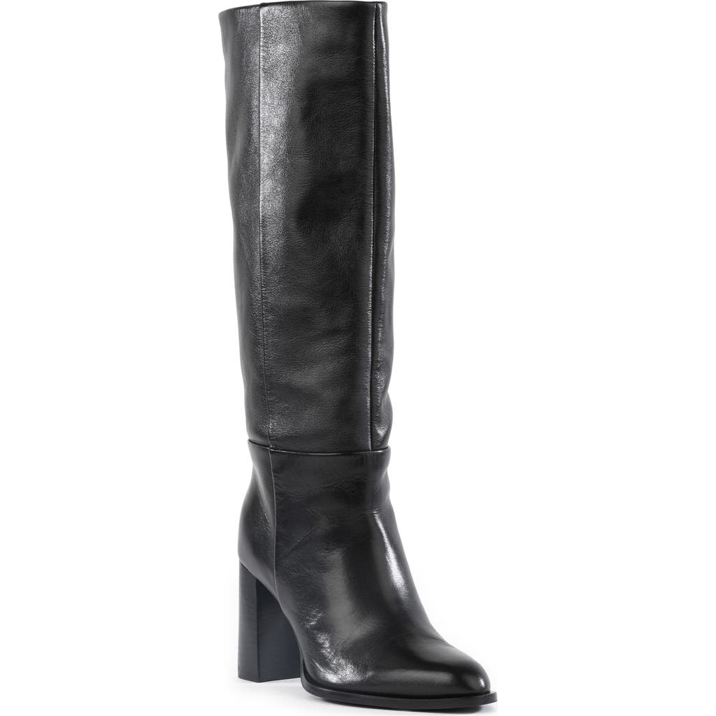 Seychelles Push to Start Knee High Boot in Black Leather