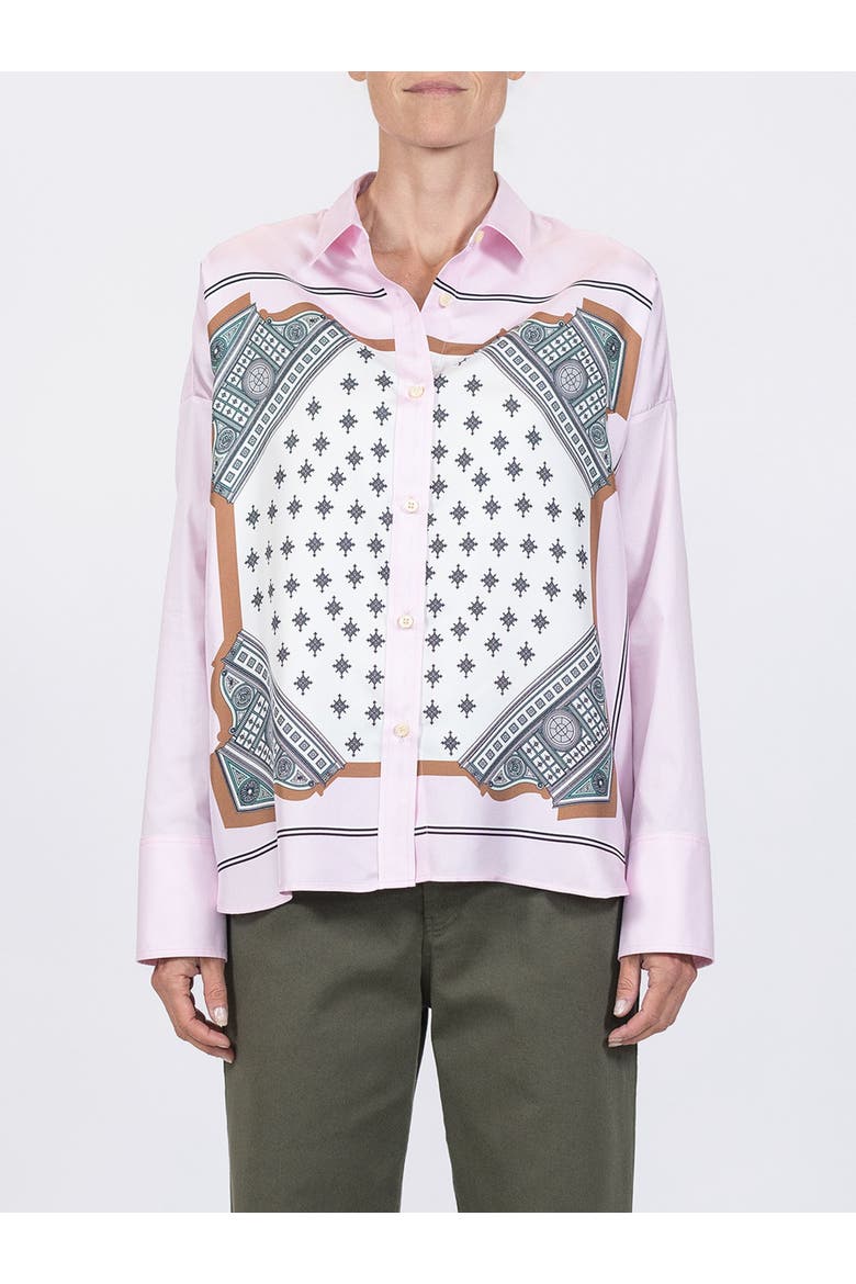 Sirene  Scarf front shirt, Alternate, color, Pink/Pink