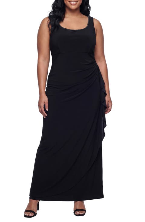 Empire Waist Matte Jersey Gown with Jacket