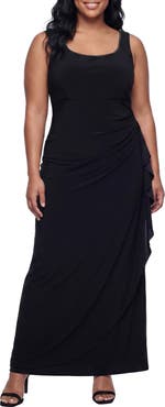 Alex Evenings Empire Waist Matte Jersey Gown with Jacket