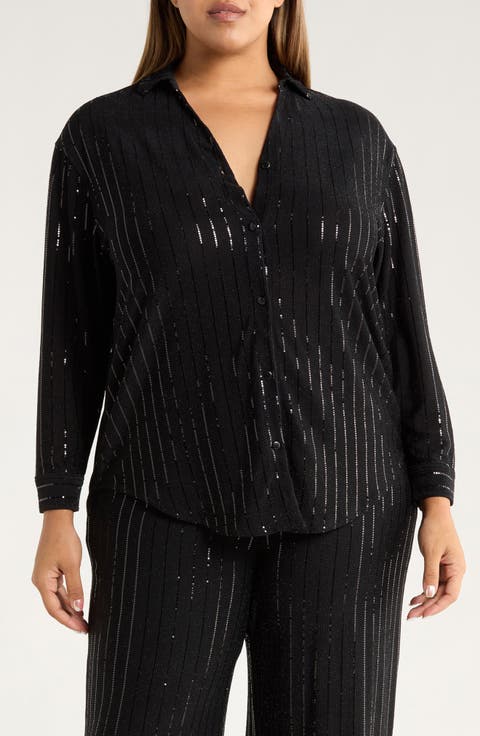 Sequin Embellished Tunic (Plus)