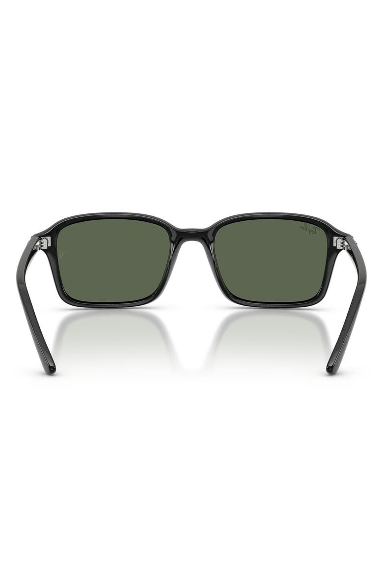 Ray-Ban Kids' 50mm Square Sunglasses, Alternate, color, Black / Dark Green