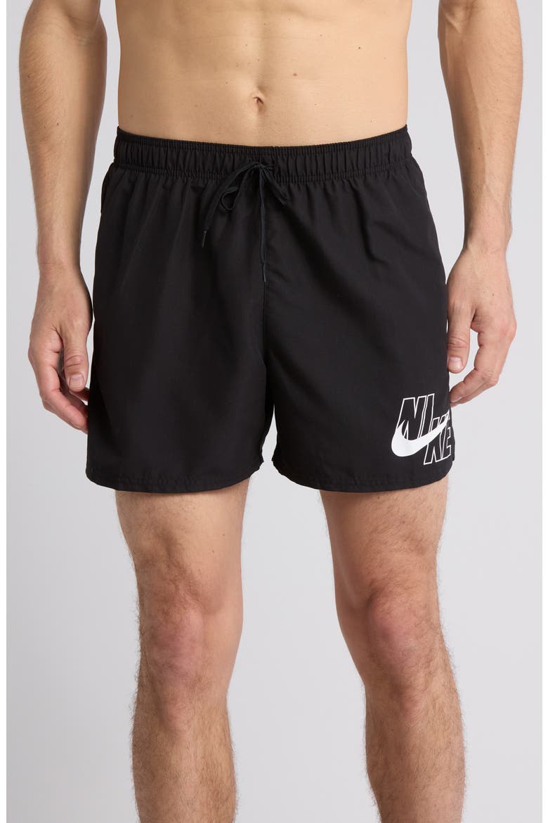 5-Inch Volley Swim Trunks, Main, color, BLACK
