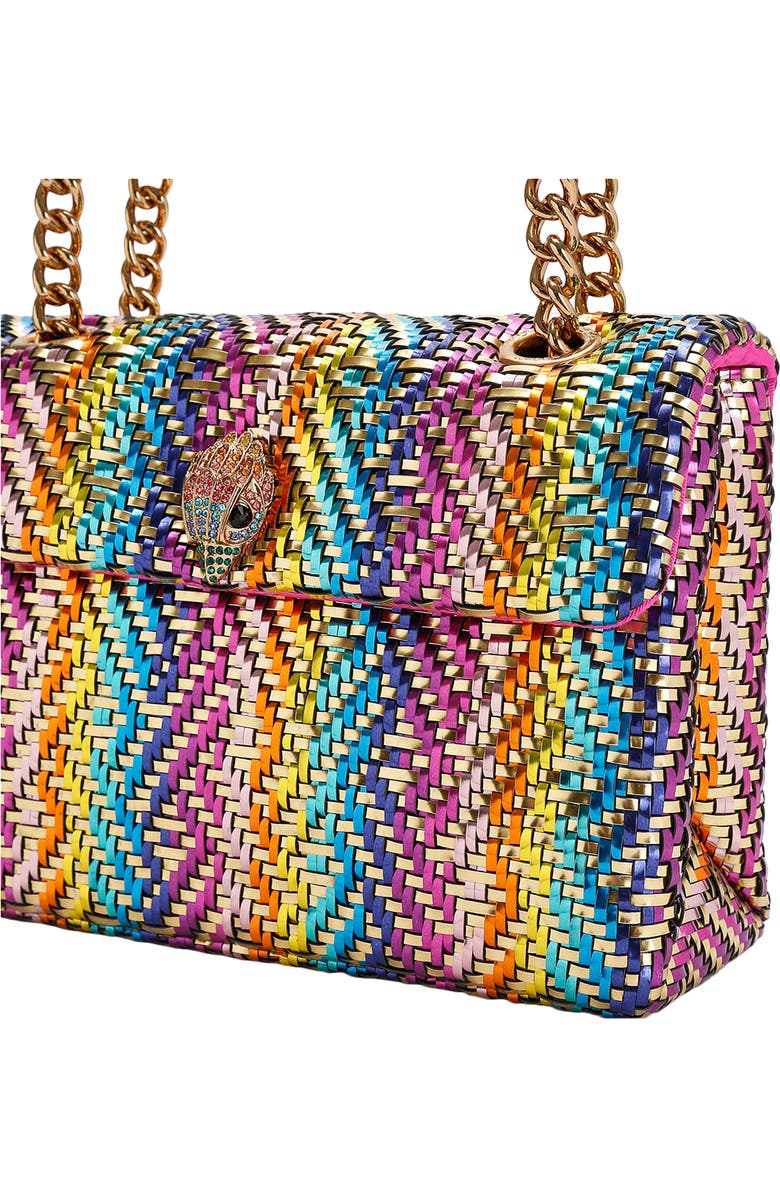 Kurt Geiger London Kensington Woven Faux Leather Convertible Shoulder Bag, Alternate, color,