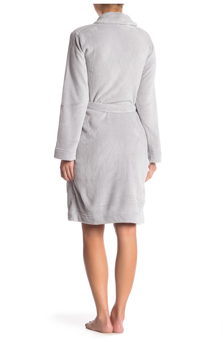 Calvin Klein Plush Shawl Collar Tie Robe, Alternate, color,