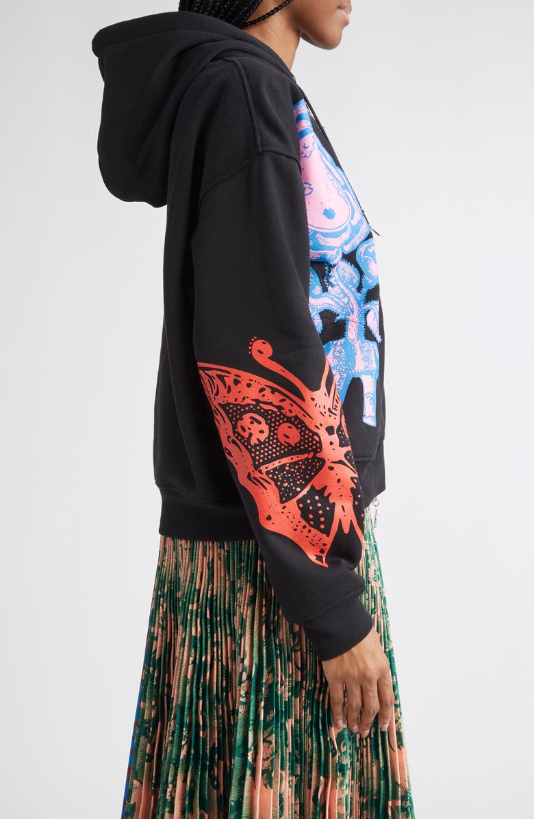 Chopova Lowena Double Rosebud Oversize Graphic Hoodie, Alternate, color, 