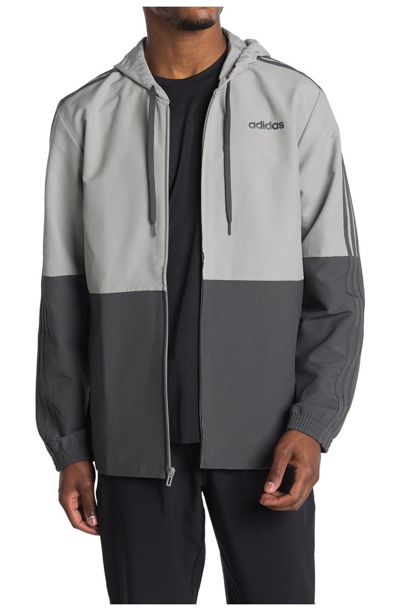 adidas Essentials 3-Stripes Windbreaker, Main, color,